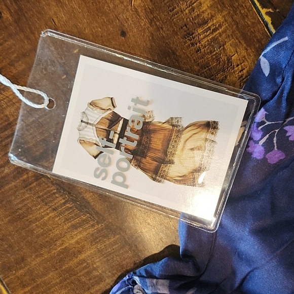 Self-Portrait Elegant Blue and Purple Ensemble - Picture 2 of 6